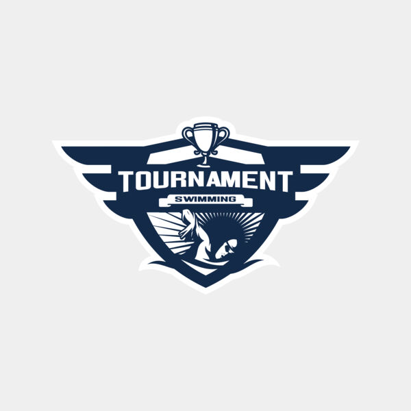 Swimming Tournament logo template 04 Thumbnail
