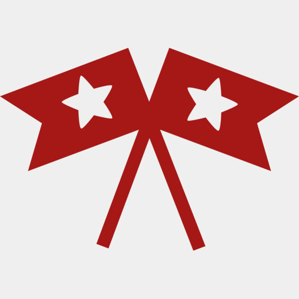 Crossed Patriotic Flags Thumbnail