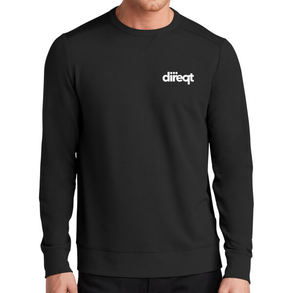 Crest Print White Logo - Luuma Flex Long Sleeve Crew Thumbnail