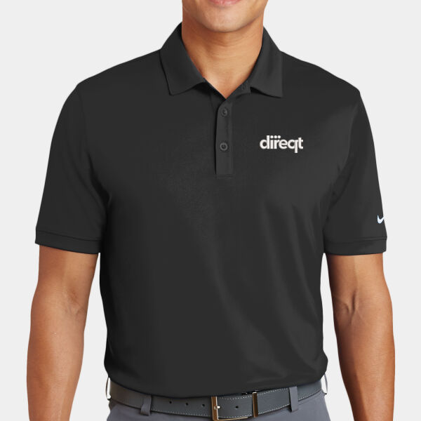 Embroidered White Logo - Dri FIT Players Modern Fit Polo Thumbnail