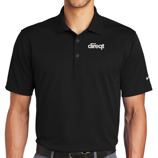 Embroidered White Logo - Tech Basic Dri FIT Polo Thumbnail