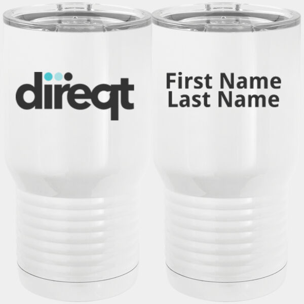 Personalized  - 20 oz. Tall Stainless Steel Vacuum Insulated Tumbler White Thumbnail