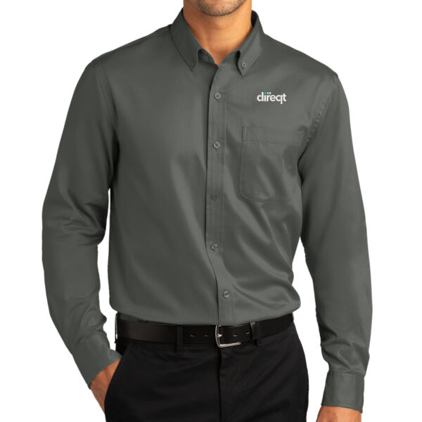 Embroidered - Long Sleeve SuperPro React ™ Twill Shirt Thumbnail
