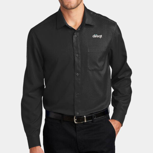 Embroidered - Long Sleeve Performance Staff Shirt Thumbnail