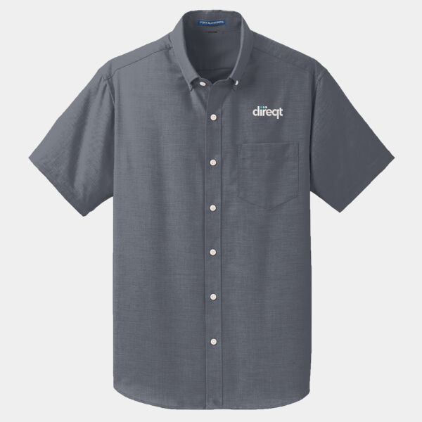 Embroidered - Short Sleeve SuperPro ™ Oxford Shirt Thumbnail