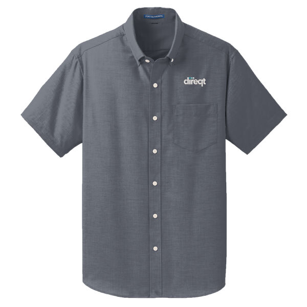 Embroidered - Short Sleeve SuperPro ™ Oxford Shirt Thumbnail
