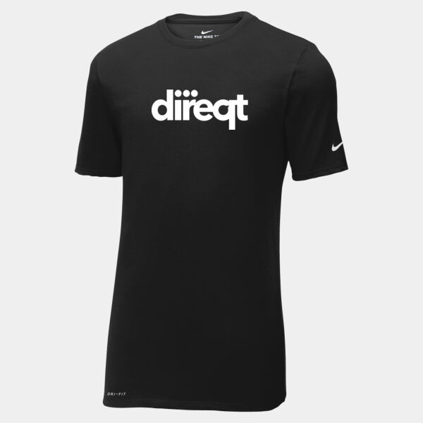 Full Print White Logo - Dri FIT Cotton/Poly Tee Thumbnail