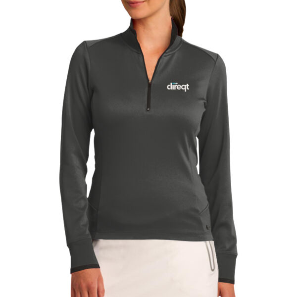 Emroidered - Ladies Dri FIT 1/2 Zip Cover Up Thumbnail