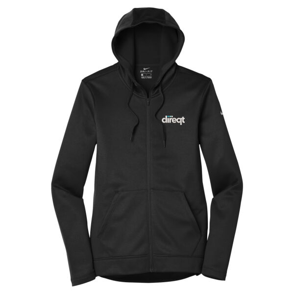 Emroidered - Ladies Therma FIT Full Zip Fleece Hoodie Thumbnail
