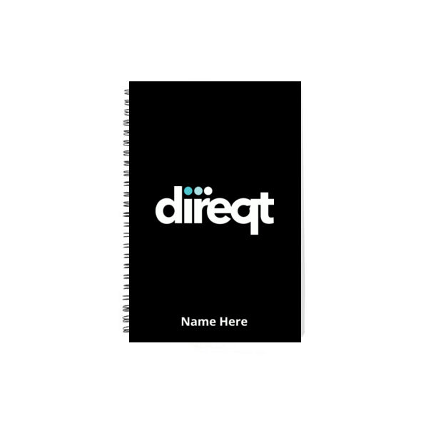 Direqt Personalized - Plastic Spiral Ring Notebook Journal - 8.27" X 11.69" Thumbnail