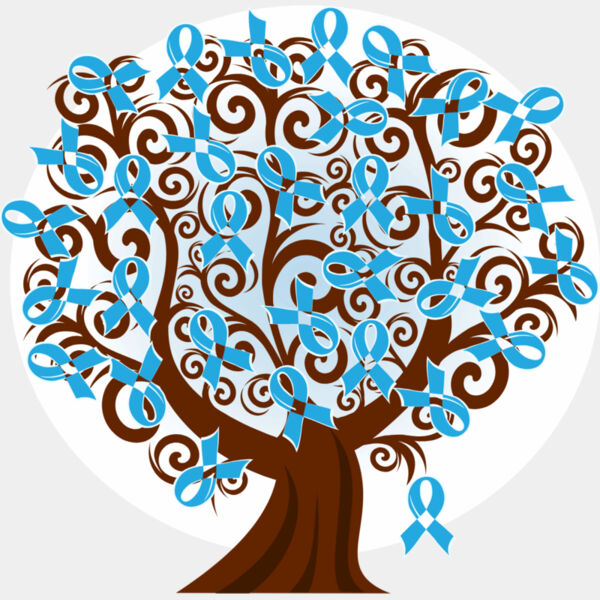 Prostate Cancer Blue Ribbon Tree Thumbnail