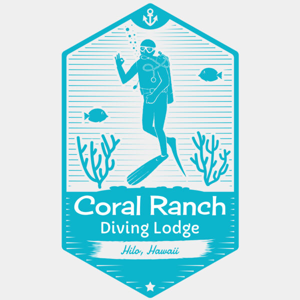 Scuba Diving Fish Coral Template 1 Thumbnail