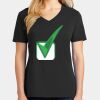 Ladies Core Cotton V-Neck Tee Thumbnail