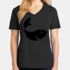 Ladies Core Cotton V-Neck Tee Thumbnail